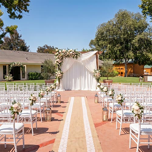 An event set up at Casa de Gatherings