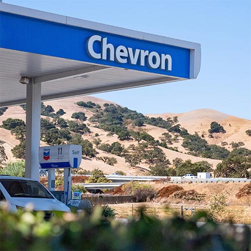 The Chevron station at Casa de Fruta