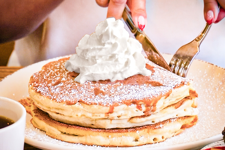 Churro pancakes at Casa de Restaurant