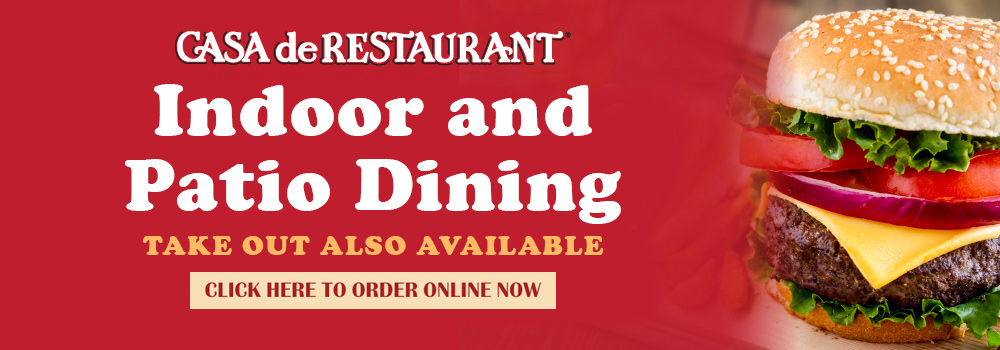 Restaurant has indoor and outdoor dining available. Click the link to place you order online